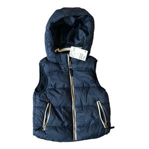 H&M 3-4Y Puffer Vest w/ Removable Hood NWT